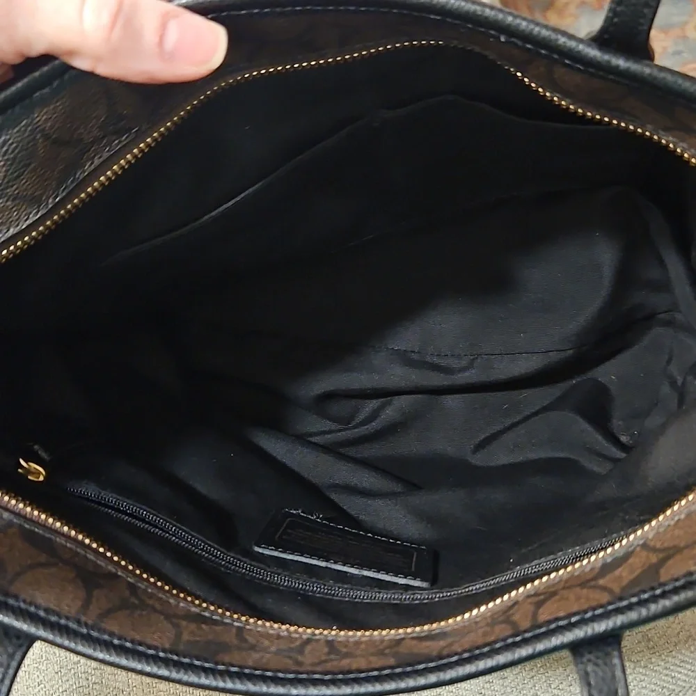 Coach Brown Signature Tote Bag - Picture 8 of 16